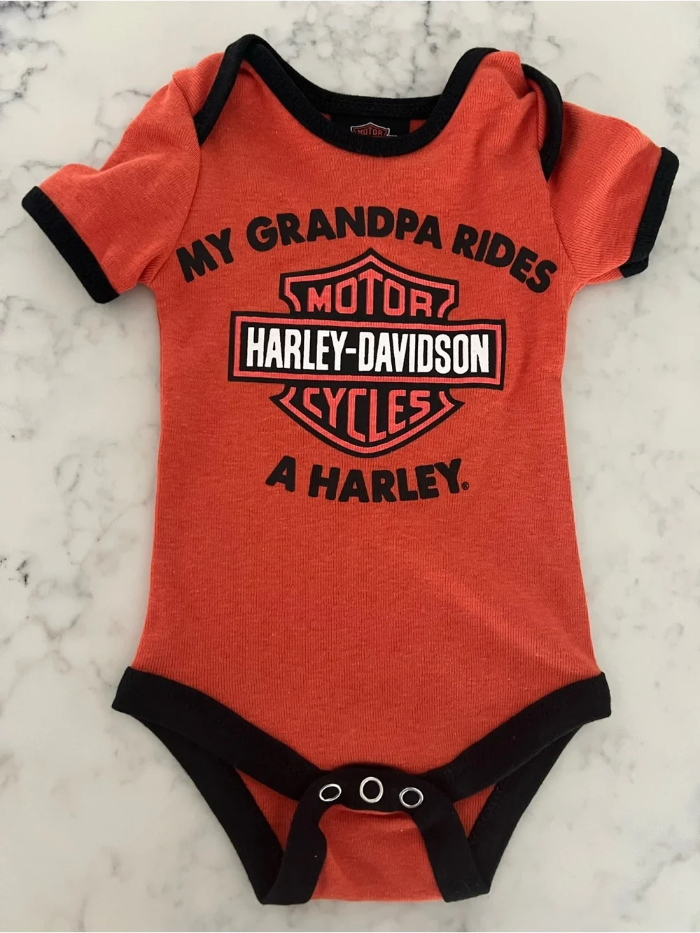 Harley Davidson motorcycles Set of 4 Onsies Bodysuits Infant Boys 0/3 Months